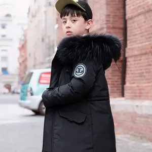 Moda kürk yaka kanada tarzı beyaz kaz tüyü dolgulu ceket palto kanada aşağı erkek kış parka ceket custom made logo marka oem