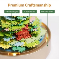 Lampe stéréoscopique 3D unique en forme de cabane dans les arbres, cadeau d'anniversaire