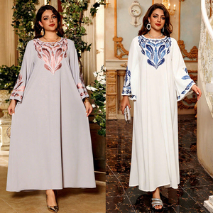 Nouvelle Abaya haut de gamme pour femmes musulmanes, robe en mousseline de soie, kaftan, robe Abaya, vêtements islamiques de Dubaï, ensemble Abaya avec foulard - Product Image 4