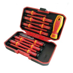 Herramienta de Reparación Profesional para Electricistas, 13 en 1, Aislada, Resistente a Alto Voltaje, de Acero al Cromo Vanadio, Operada a Mano, en Oferta - Product Image 3