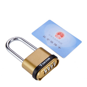 Cadenas à combinaison en alliage de zinc, anse longue de 7 mm de diamètre, corps rectangulaire, pour portail d'entrepôt - Product Image 2