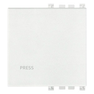 สวิตช์ผนังสีขาว Tasto 2M Press ขนาด 4.4x4.9x2.2 ซม. - Product Image 1