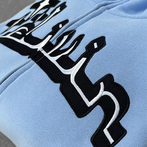 Échantillon Gratuit Fabricant Molleton Épais French Terry Coton de Haute Qualité Sweat à Capuche Entièrement Zippé Personnalisé Brodé - Product Image 4