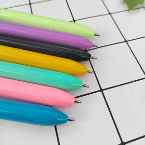 Bolígrafo promocional 4 en 1, bolígrafo multicolor, logotipo personalizado, bolígrafo comercial de cuatro colores para material escolar y de oficina