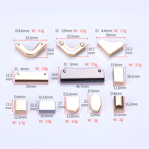 Nhà Máy Trực Tiếp Túi Kim Loại Trang Trí Kim Loại Corner Protector Cho Purse Trang Trí Kim Loại Góc Cho Hộp - Product Image 2