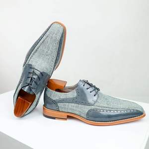 Zapatos Oxford Formales de Cuero Genuino para Hombre, Estilo Nuevo con Combinación de Colores, Punta en Pico, Impermeables y Transpirables, para Bodas - Product Image 5