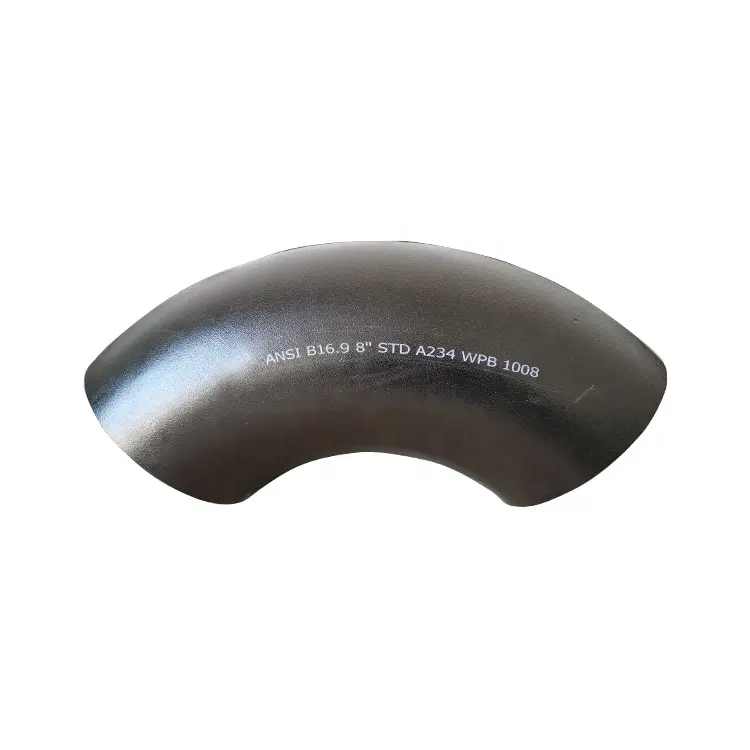 A234 WPB ANSI B16.9 butt welded 8 inch 90 degree carbon steel pipe elbow