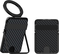 Accessoires pour téléphone, porte-cartes magnétique avec support réglable, clip Mag-Lock, étui fin pour cartes avec anneau magnétique compatible