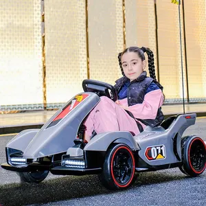 2023 Hot Selling Children Electric Toy Go Kart Kids Car 24V Drift Karting Remote Control Baby Electric Ride On Car For Kids