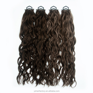 Highest Quality Natural Wave Thick Ends Seamless Invisible Genius Weft Human Hair Extensions - Product Image 4
