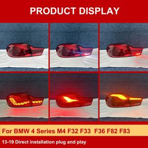 Luces Traseras LED J ONE Personalizadas con Diseño de Escamas de Dragón GTS para <span class=keywords><strong>BMW</strong></span> Serie 4 M4 F32 F33 F36 F82 F83 2013-2019, Fabricante de Luces Traseras - Product Image 2