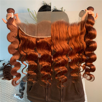 Brasilianische Body Wave Haar-Extensions Bundles 3/4 Bundles Deals Remy Echthaar Verlängerung 33# Braun Rot Blond 100% Echthaar Strähnen