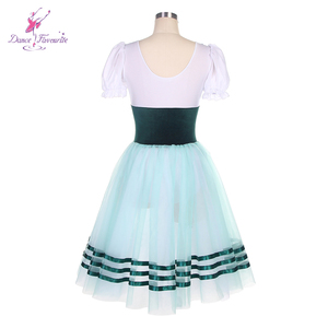 <span class=keywords><strong>Tutu</strong></span> de ballet à manches courtes spandex <span class=keywords><strong>blanc</strong></span> avec couches de <span class=keywords><strong>tulle</strong></span> doux vert <span class=keywords><strong>tutu</strong></span> long <span class=keywords><strong>tutu</strong></span> de danse de ballet 19826 - Product Image 2