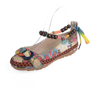 UP-0154J <span class=keywords><strong>2022</strong></span> nuevo diseño de las mujeres Vintage étnicos de Ballet zapatos planos <span class=keywords><strong>2022</strong></span> - Product Image 4