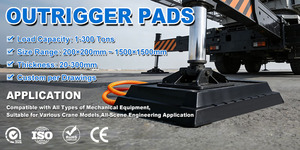 Plaques de stabilisation robustes en HDPE pour <span class=keywords><strong>grue</strong></span>, <span class=keywords><strong>camion</strong></span>-<span class=keywords><strong>camion</strong></span>-<span class=keywords><strong>grue</strong></span> et vérins de support - Product Image 2
