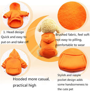 <span class=keywords><strong>Felpa</strong></span> con Cappuccio per Animali Domestici <span class=keywords><strong>di</strong></span> <span class=keywords><strong>Tendenza</strong></span> Autunnale, Abbigliamento per Chihuahua, Gatti e Cani, Tinta Unita - Product Image 5