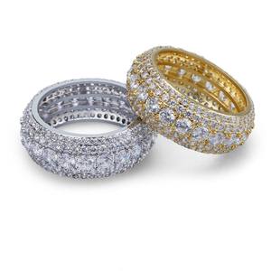 Venta al por mayor de moda cubic zirconia helado anillo de caderas, <span class=keywords><strong>lupulo</strong></span> anillo para hombre - Product Image 3