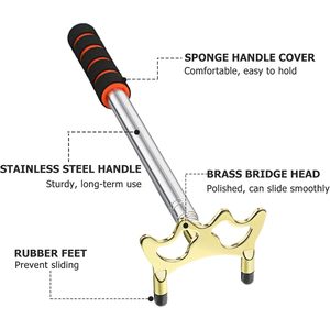 Support de queue de billard Skylety réglable en aluminium avec tête de pont en laiton amovible pour le snooker et le billard - Product Image 5