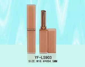 Manufacturer Wholesale <b>Custom</b> Square Fancy Cosmetics Slim Plastic 3g Packaging <b>Lipstick</b> Containers Tube - Product Image 2