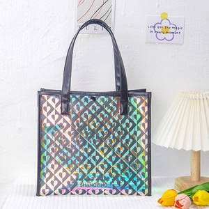 Bolsos de Hombro de PVC de Gran Capacidad para Mujer, Bolsos de Compras Portátiles de Viaje, Bolsos de Playa Impermeables con Logotipo - Product Image 4