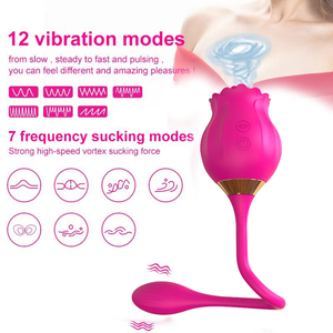 Vibrateur rose pour femmes, stimulateur clitoridien et du point G avec <span class=keywords><strong>queue</strong></span> flexible, jouet sexuel pour adultes, <span class=keywords><strong>suceur</strong></span> rose pour l'orgasme - Product Image 5