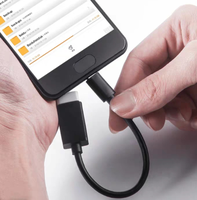 Câble d'extension OTG USB-C femelle vers USB-C WISESIR 3-en-1 USB 3.1 vers 3.0 avec blindage tressé pour ordinateur et tablette