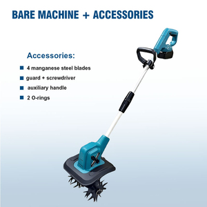 21V Brushless Cordless Tiller Electric <b>Cultivator</b> 8 Inch Width Handheld Power Tiller for Garden & Backyard Soil Preparation - Product Image 3