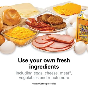 Nouvelle machine à hamburgers portable multifonctionnelle, mini-appareil à muffins pour le petit-déjeuner, plaque antiadhésive domestique, appareil électrique à sandwichs et hamburgers - Product Image 4