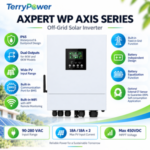 Single Phase Off Grid Solar <strong>Inverter</strong> 1.5KW 3KW 4KW 6KW <strong>Hybrid</strong> <strong>Inverter</strong> with Lithium Battery BMS Communication - Product Image 3