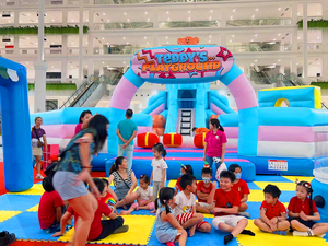 Aire de jeux gonflable intérieure commerciale pour enfants avec fosse à balles et toboggan pour parc d'attractions - Product Image 3