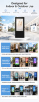 32/43/55 Zoll 2000 Nits Helligkeit Outdoor Touchscreen LED/LCD Panel Display Android Totem Werbe-Digital-Signage-Kiosk
