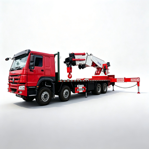 Nuevo Camión Grúa HOWO 8x4 con Chasis de 80 Toneladas, Grúa Hidráulica de Brazo Articulado con Estabilizadores - Product Image 1