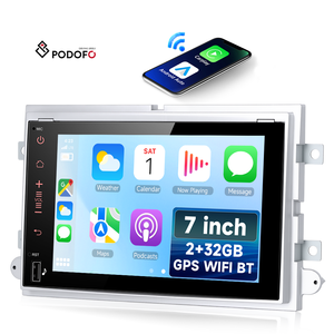 Radio para Auto Podofo de 7 Pulgadas para Ford Focus F150 Focus Montego Explorer, Carplay, Android Auto, 2+32G, GPS, WIFI, Soporte Técnico - Product Image 1