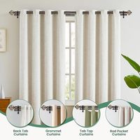 Tringles à Rideaux Doubles Robustes avec Embouts Marbrés Tringles Télescopiques pour Fenêtres de Salon Accessoires de Rideaux
