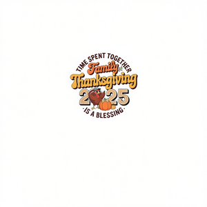 Camiseta familiar de Acción de Gracias 2025: El tiempo pasado juntos es una bendición - Product Image 2