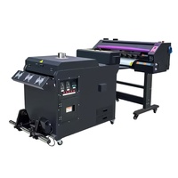 4-Kopf Digital DTF Drucker 60cm Druckmaschine mit Pigmenttinte Flex-Material Automatische Steuerung Neu