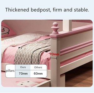 <span class=keywords><strong>Letto</strong></span> a Castello <span class=keywords><strong>per</strong></span> Bambini, <span class=keywords><strong>Letto</strong></span> a Castello Murphy, <span class=keywords><strong>Letto</strong></span> a Castello Rosa Principessa <span class=keywords><strong>per</strong></span> Ragazze - Product Image 6