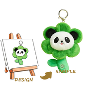 Porte-clés en peluche super doux personnalisé avec doublure en maille - Style couverture réconfortante