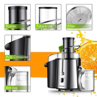 700W automatique acier inoxydable électrique fruits presse-agrumes centrifugeuse extracteur Machine 1.5L-2L capacité pour une utilisation en voiture