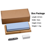 Offre Spéciale : Kit d'affûtage professionnel pour couteaux de cuisine – Pierres à aiguiser 1000/6000 grains, écologiques, format de poche