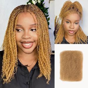 Tóc nối Rebecca Boho <span class=keywords><strong>Braids</strong></span> 100% tóc người Brazil Remy không nút, kiểu Afro Kinky Dreadlock Braid Twists Boho <span class=keywords><strong>Braids</strong></span> - Product Image 4