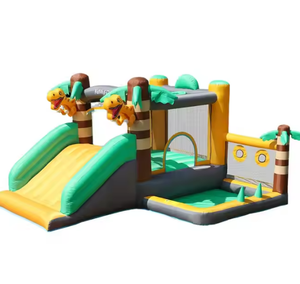 Château gonflable sur le thème de la <span class=keywords><strong>jungle</strong></span> de vente chaude trampoline extérieur en forme de dinosaure pour enfants personnalisé avec prix d'usine de <span class=keywords><strong>piscine</strong></span> <span class=keywords><strong>à</strong></span> <span class=keywords><strong>balles</strong></span> - Product Image 1