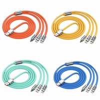 Nouveaux câbles USB de charge rapide 1m 3A Type C, câbles de données en silicone pour la charge
