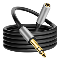 Cable de Audio Estéreo ZOGUO Chapado en Oro de 3.5mm a 6.35mm con Conductor de Cobre Puro y Blindaje de Lámina para Uso en Altavoces de Alta Fidelidad