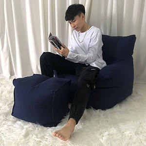 Sofá Individual Nórdico Moderno, Puff Tipo Tatami con Relleno de Espuma EPS y Tapicería de Tela Granulada - Product Image 6