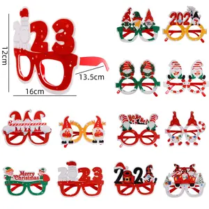 Decorazione decorativa per occhiali per adulti e bambini giocattoli babbo natale articoli caldi 2023 prodotti di capodanno forniture per decorazioni natalizie