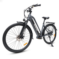 Bicicleta eléctrica urbana de 27.5 pulgadas con motor de 500W y cuadro bajo, precio de fábrica