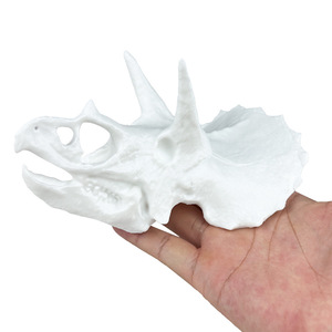 Novedad transfronteriza: Adorno de escritorio de calavera de dinosaurio congelada impresa en 3D de vidrio, modelo de simulación, juguete artesanal - Product Image 5