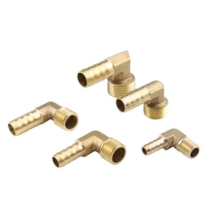 All Copper Right Angle Male Thread Pagoda Connector G1 2 3 4 For Pneumatic <b>Hardware</b> 8mm - Product Image 3