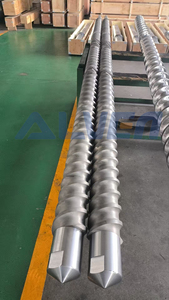 Alven song song đôi vít đùn vít phân khúc nhựa cao su bộ phận máy móc PLC đôi vít Thùng nitrided/lưỡng kim - Product Image 4